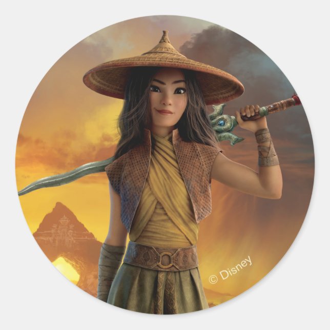 Fearless Raya Classic Round Sticker (Front)