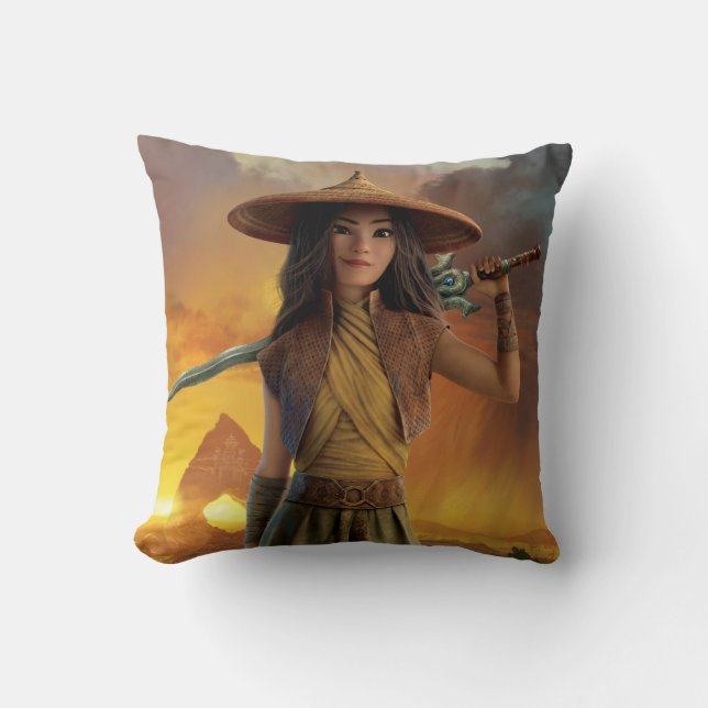 Fearless Raya Throw Pillow (Front)