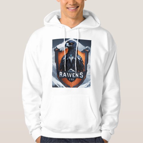 Fearless Soar Contemporary Crystal Eagle Emblem T Hoodie