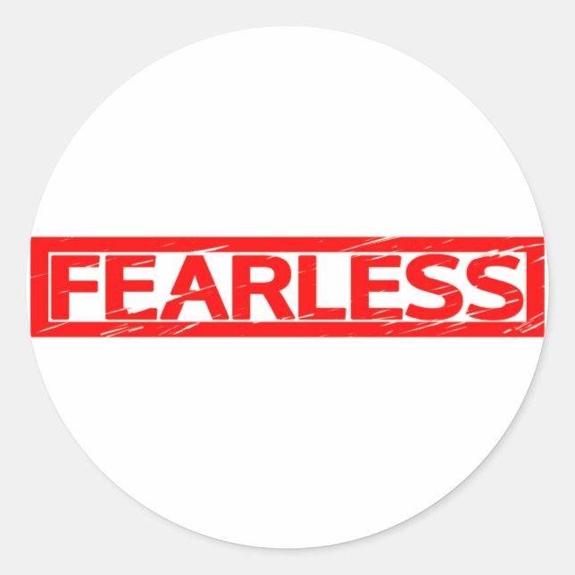Fearless Stamp Classic Round Sticker (Front)