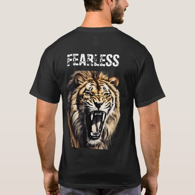 "Fearless Strength: Tiger Edition" T-Shirt (Back)