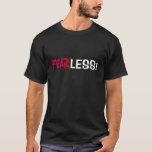 Fearless! T-shirt W/ Scripture Verse On Back at Zazzle