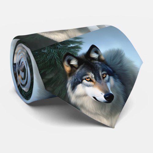 Fearless The Arctic Wolf Neck Tie