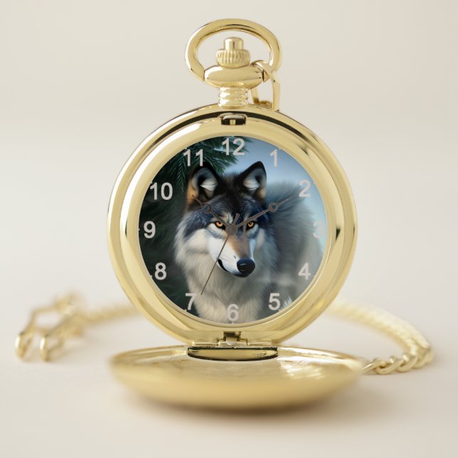 Fearless The Arctic Wolf, Pocket Watch (Inside)