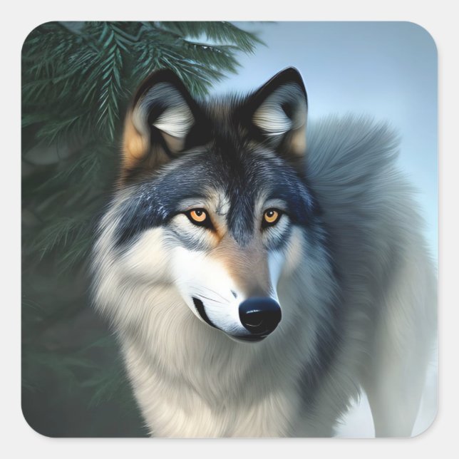 Fearless The Arctic Wolf, Stickers (Front)