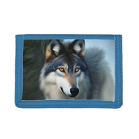 Fearless The Arctic Wolf, Trifold Wallet