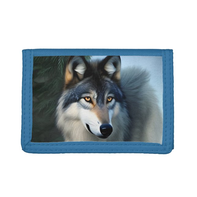 Fearless The Arctic Wolf, Trifold Wallet (Front)