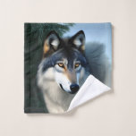 Fearless The Arctic Wolf, Wash Cloth