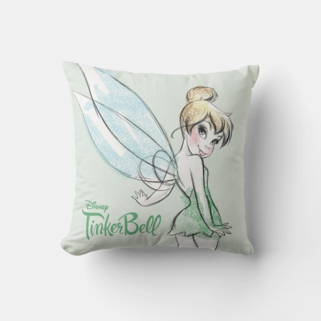 Fearless Tinker Bell Throw Pillow (Front)