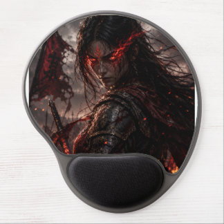 Fearless Warrior Girl Premium Gel Mouse pad