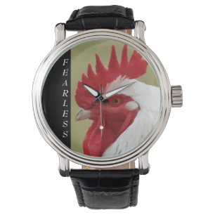 Fearless White Rooster Watch