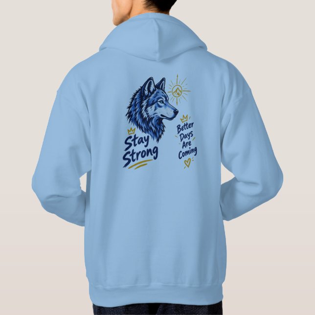 Fearless Wolf Hoodie (Back)