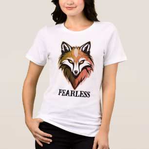 Fearless Wolf Women’s T-Shirt – Freefit Bella+Canv Tri-Blend Shirt
