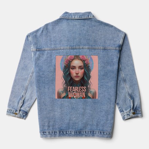 Fearless Woman Empowerment  Denim Jacket