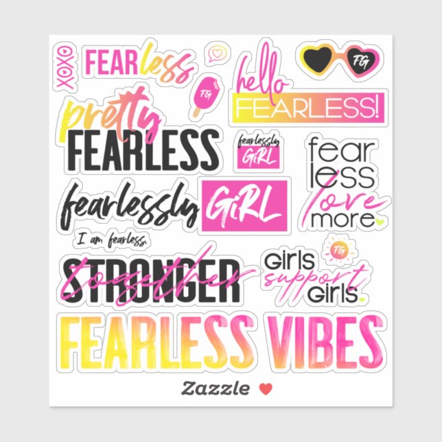 FearlesslyGiRL - Tropical Sticker (Sheet)
