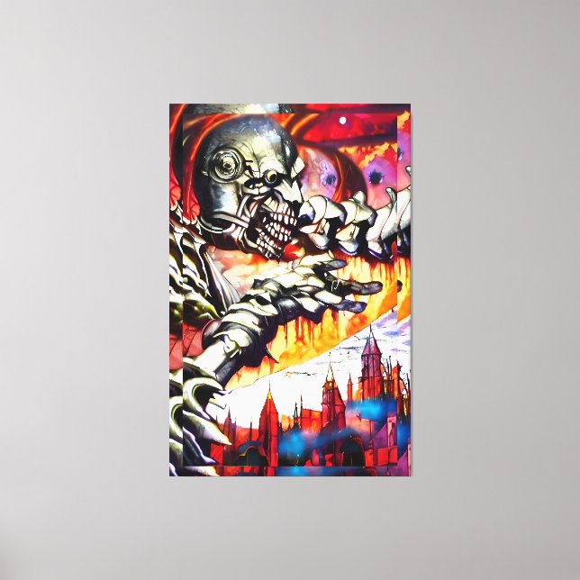 Fear's Ravager - Ken Gage Art Canvas Print (Front)