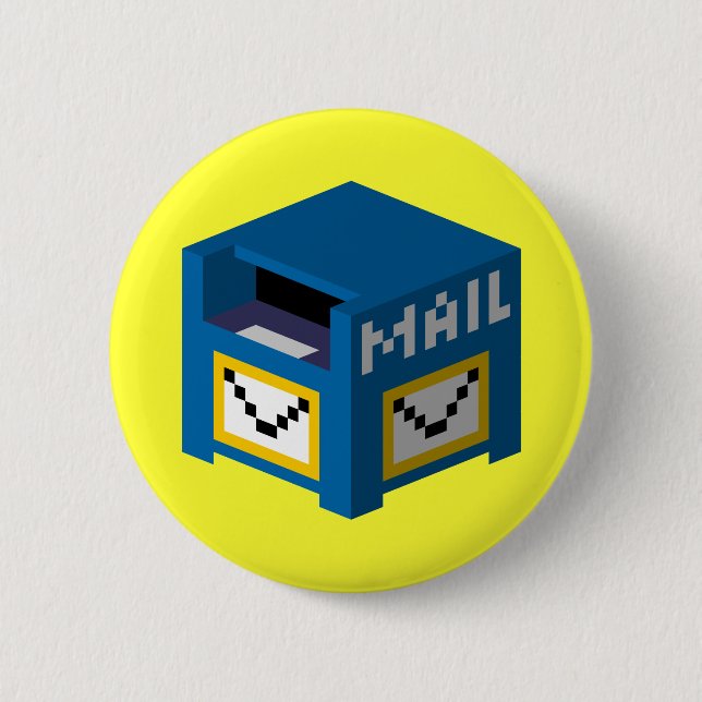 Fearsome Devourer Of Paper Correspondence Button (Front)