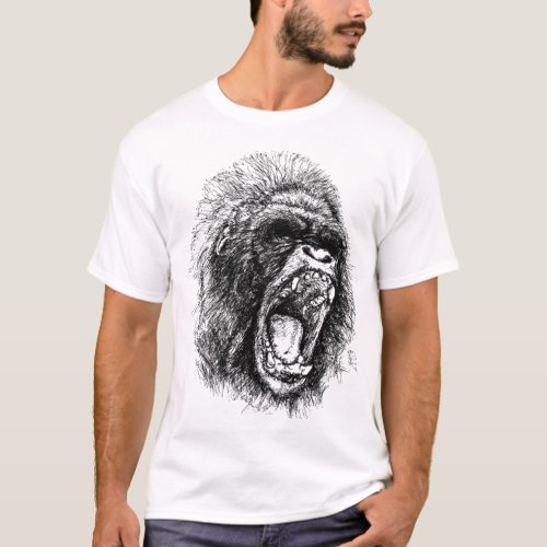 fearsome gorilla tshirt