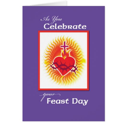 Feast Day Heart Burn with Love Cards (Front)