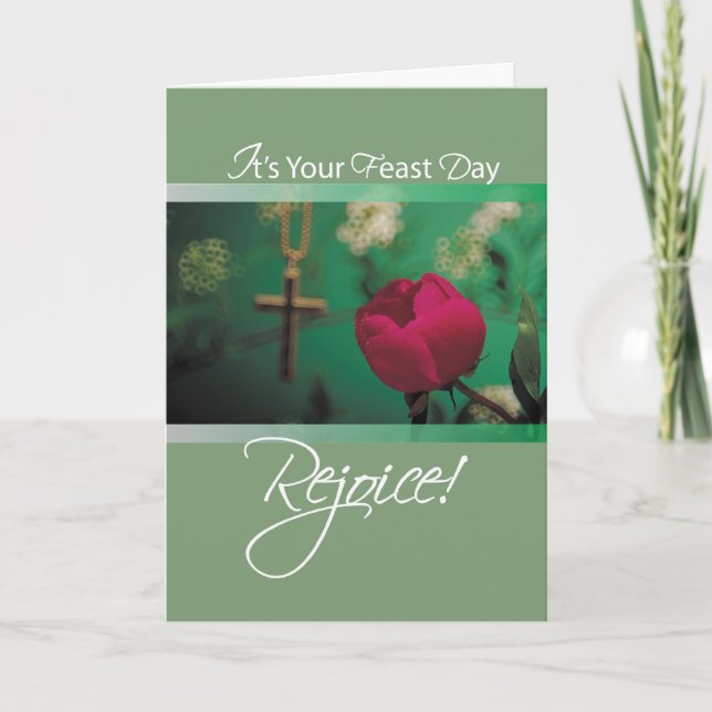 Feast Day Rejoice Card (Front)