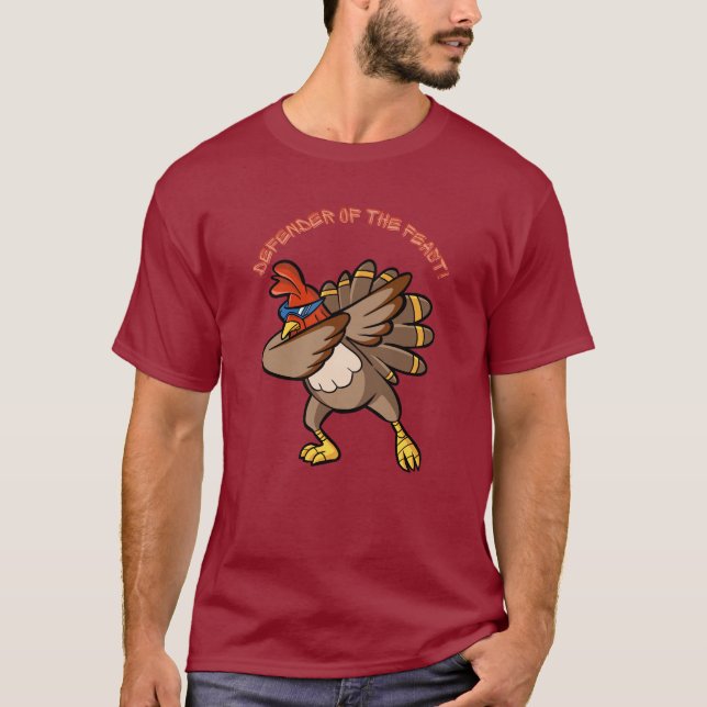 Feast Defender: Super Turkey T-Shirt (Front)