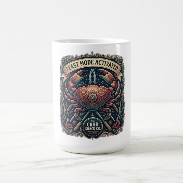 Feast Mode Activated Long Sleeve Coffee Mug (Center)