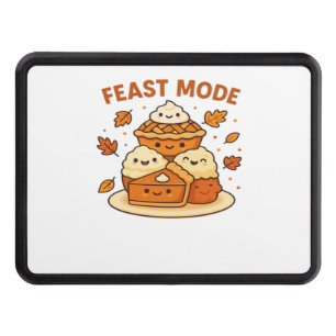 Feast Mode – Cute Autumn Comfort Food Plate Boxy T Hitch Cover