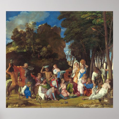 Feast of Gods _ Giovanni Bellini Fine Art Poster