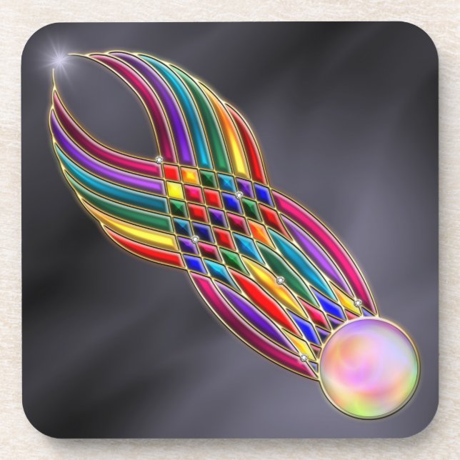 Feast of Jewels Cork Coaster (Front)