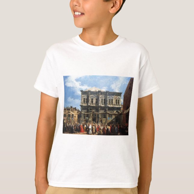 Feast of San Rocco by Canaletto T-Shirt (Front)