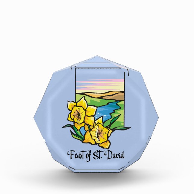 Feast of St. David Daffodils Photo Block (Front)