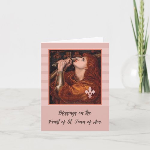 Feast of St Joan of Arc Blessings Card