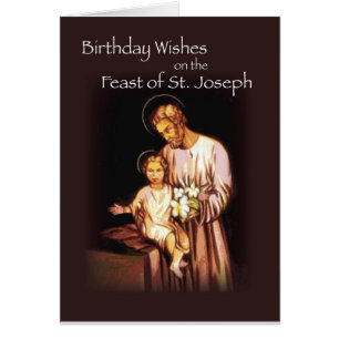 Feast of St. Joseph on Black Cards
