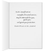 Feast of St. Joseph on Black Cards (Inside (Right))