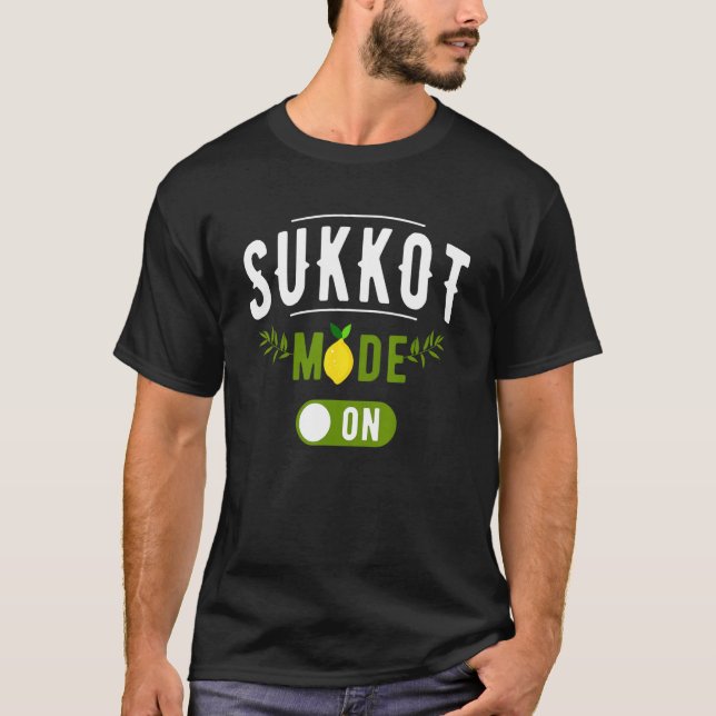 Feast of Tabernacles with Lulav and Etrog or Sukko T-Shirt (Front)