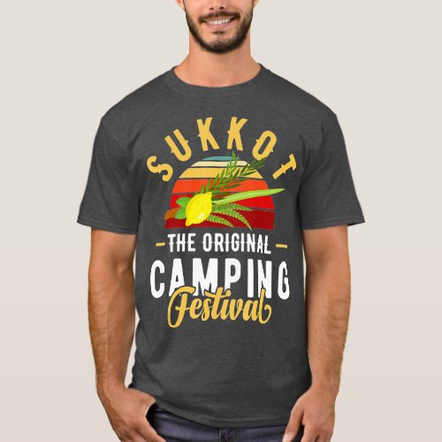 Feast of Tabernacles with Lulav and Etrog or Sukko T_Shirt