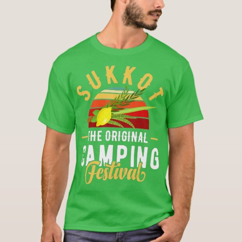 Feast of Tabernacles with Lulav and Etrog or Sukko T_Shirt