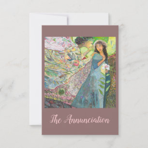 Feast of the Annunciation Catholic Prayer Card