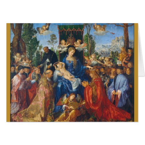 Feast of the Rosary 1506 Albrecht Durer Card