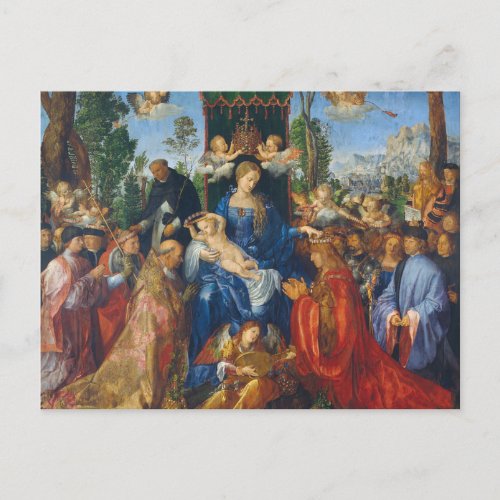 Feast of the Rosary _ Albrecht Drer 1506 Postcard
