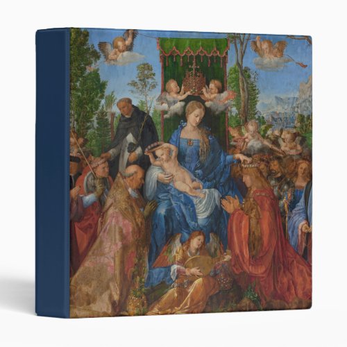 Feast of the Rose Garlands 1506 oil on wood 3 Ring Binder