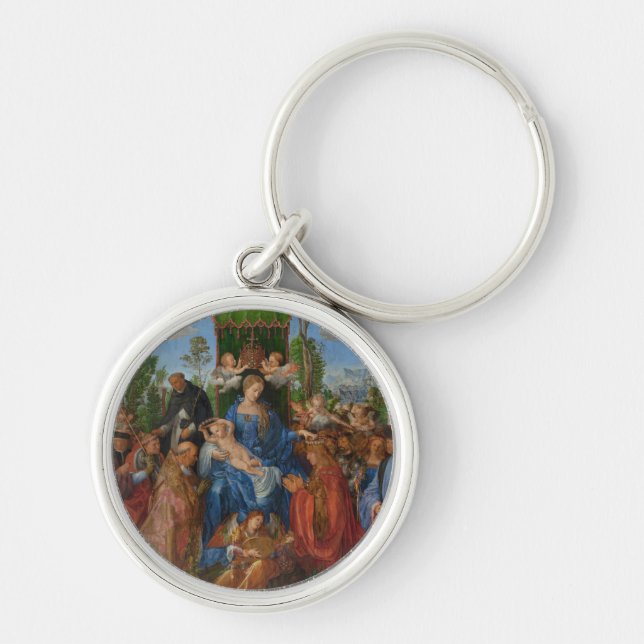 Feast of the Rose Garlands, 1506 (oil on wood) Keychain (Front)