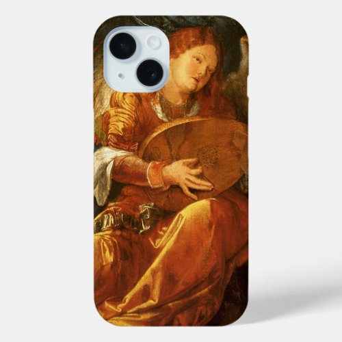 Feast of the Rose Garlands Angel by Albrecht Durer iPhone 15 Case