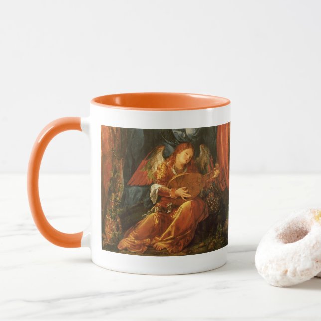 Feast of the Rose Garlands Angel by Albrecht Durer Mug (With Donut)