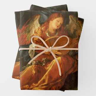 Feast of the Rose Garlands Angel by Albrecht Durer Wrapping Paper Sheets