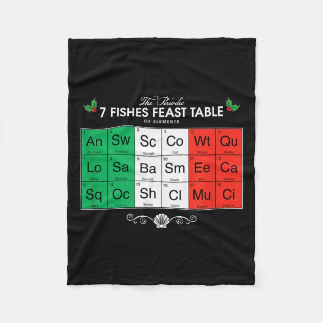 Feast Of The Seven Fishes  Fleece Blanket (Front)