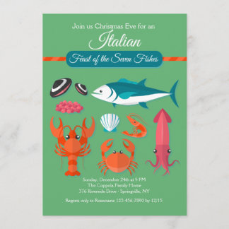 Feast of the Seven Fishes Invitation