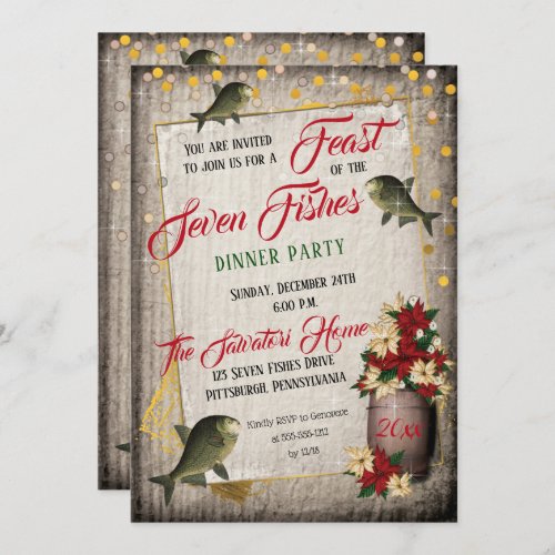 Feast of the Seven Fishes Italian American Party I Invitation