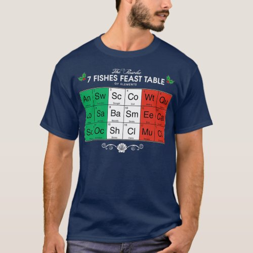 Feast Of The Seven Fishes Italian Christmas T_Shirt