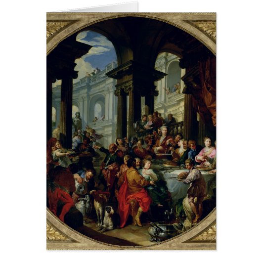 Feast under an Ionic Portico, c.1720-25 Cards (Front)